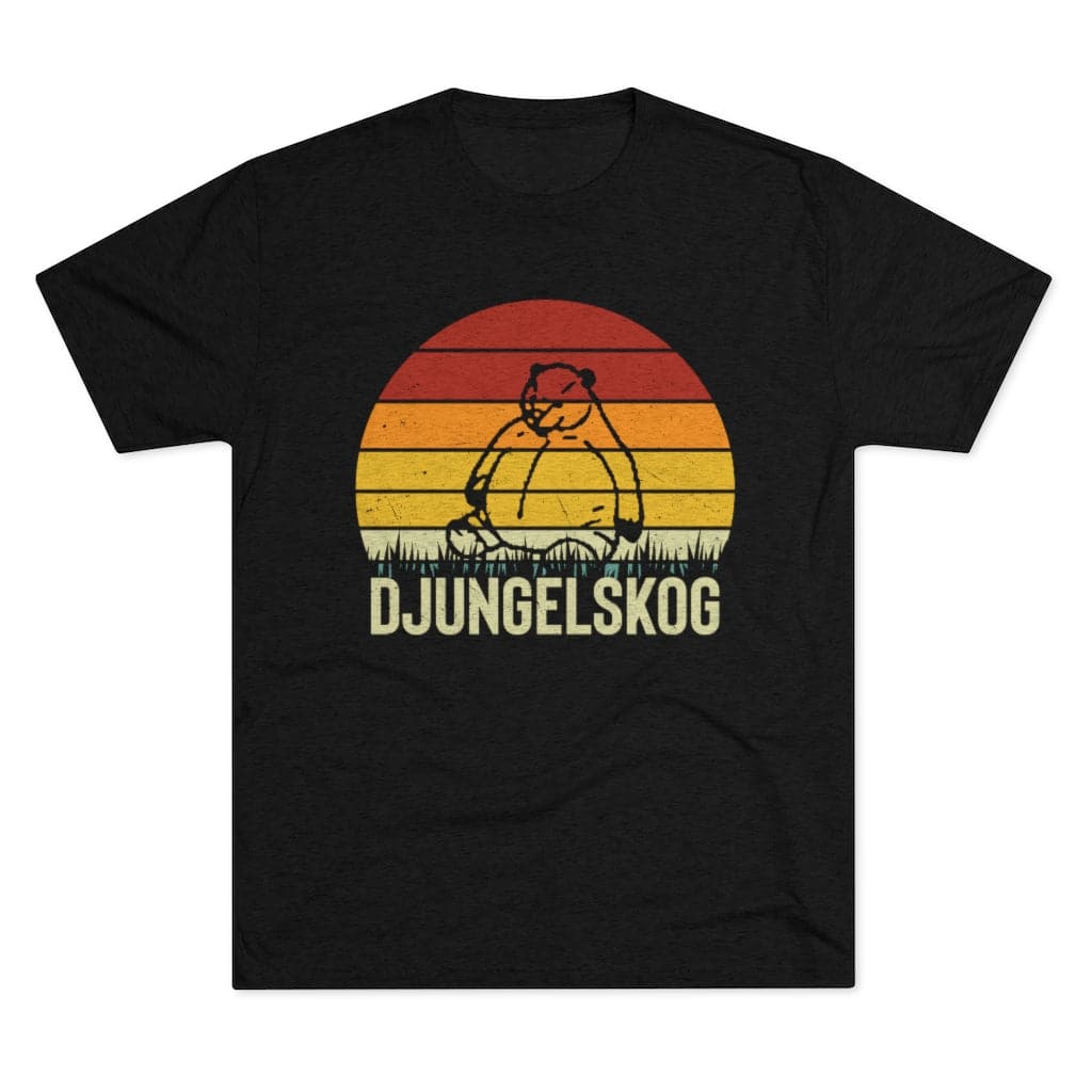 DJUNGELSKOG Sunset Tee T-Shirt Printify Outline Black S