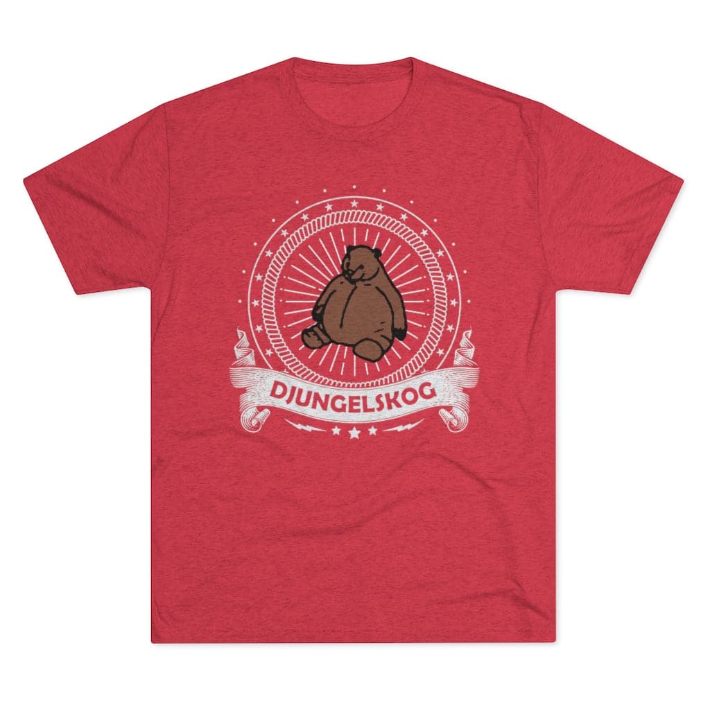 DJUNGELSKOG Banner Tee T-Shirt Printify Red S 