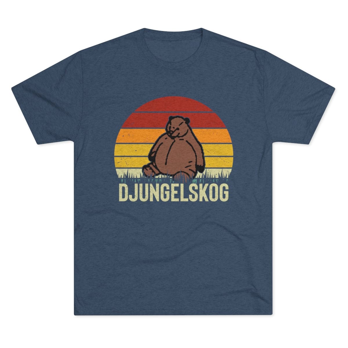 DJUNGELSKOG Sunset Tee T-Shirt Printify Full Indigo S