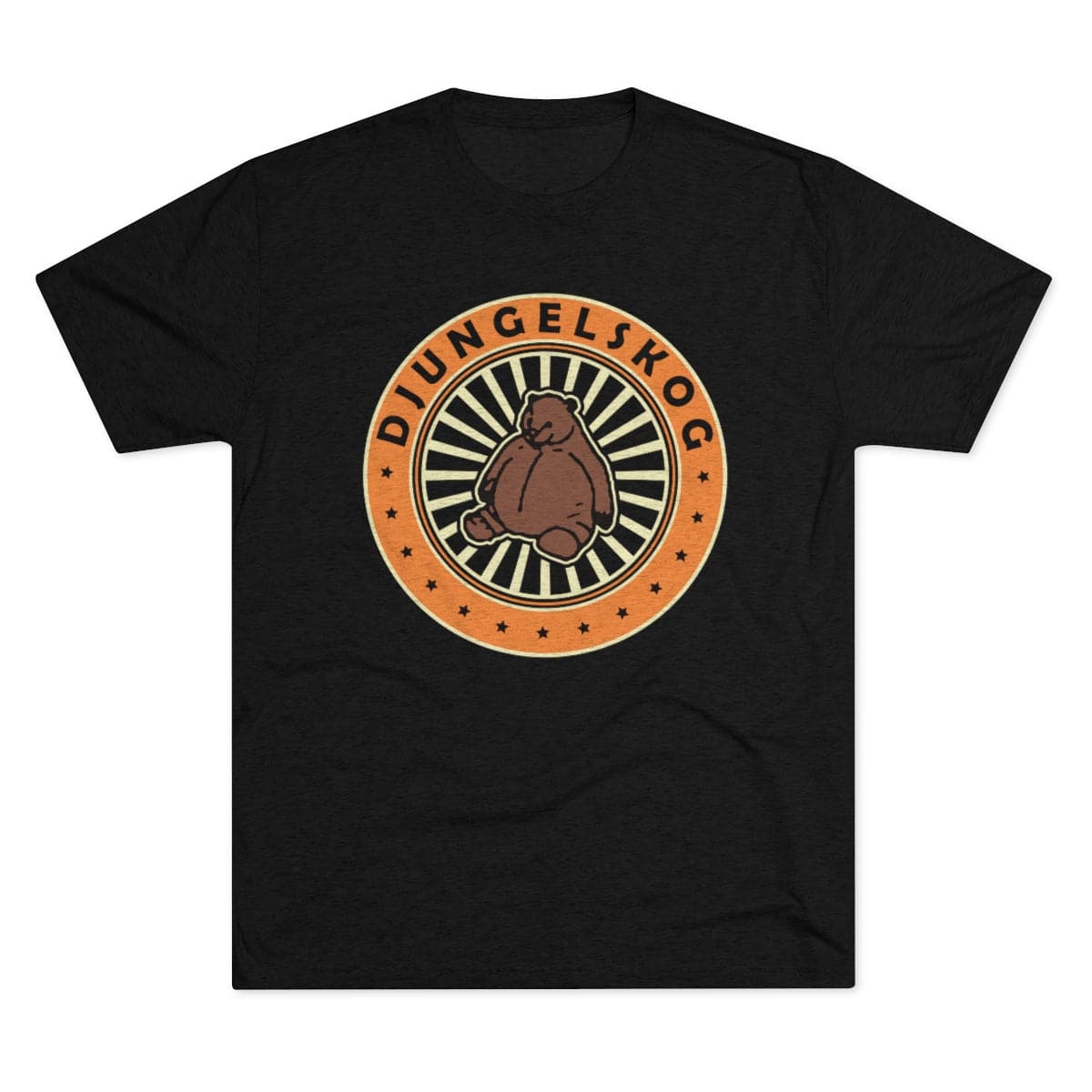 DJUNGELSKOG Patriot tee T-Shirt Printify Black S 