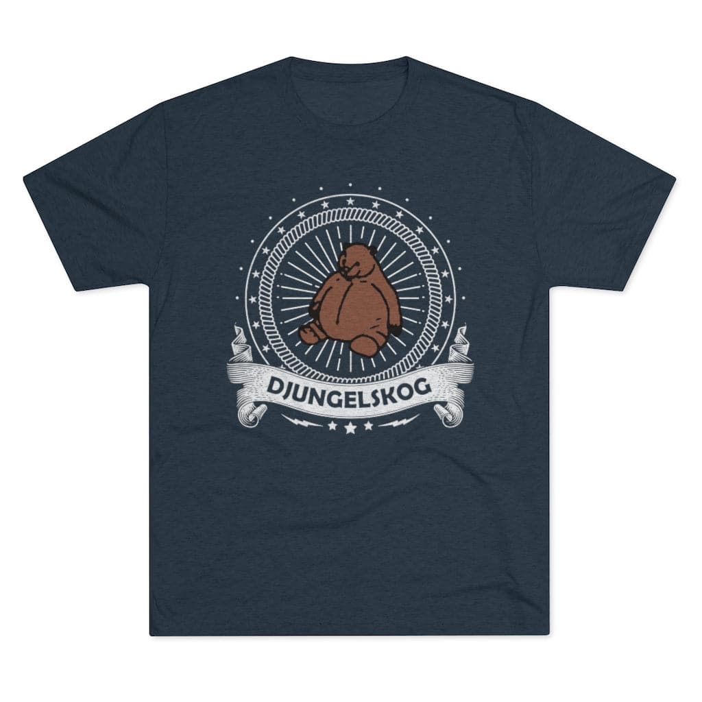 DJUNGELSKOG Banner Tee T-Shirt Printify Navy S 
